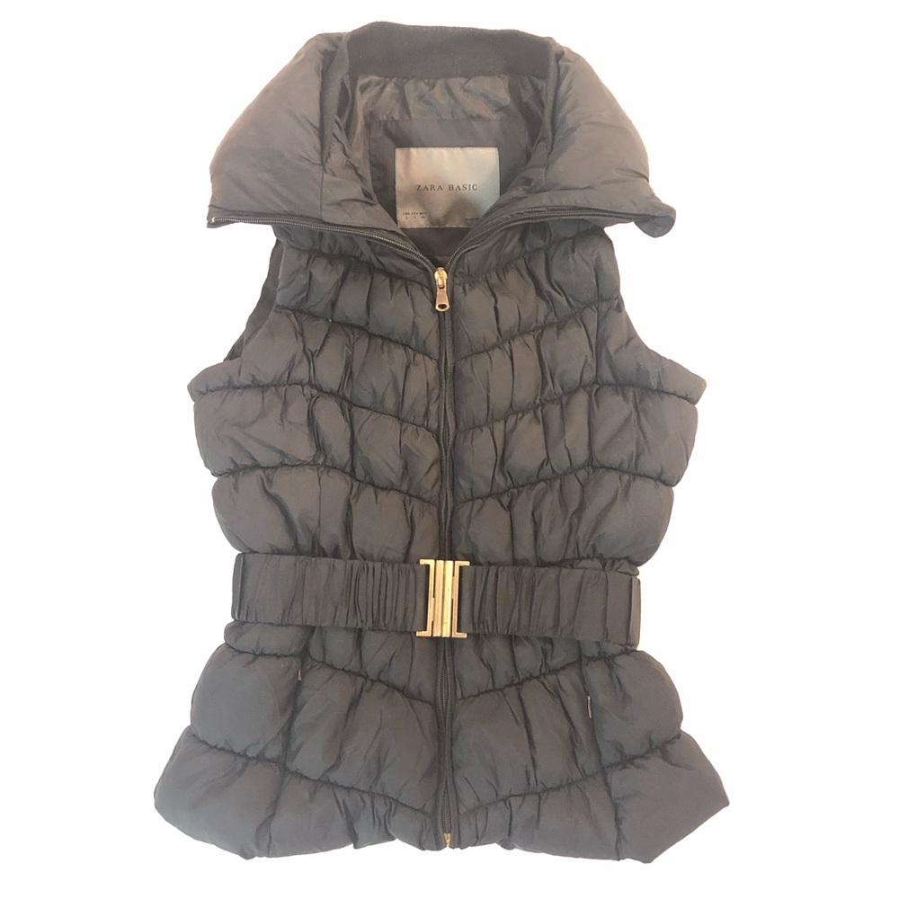 Zara quilted puffer vest